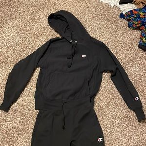 Champion Black Sweatsuit (S/S)